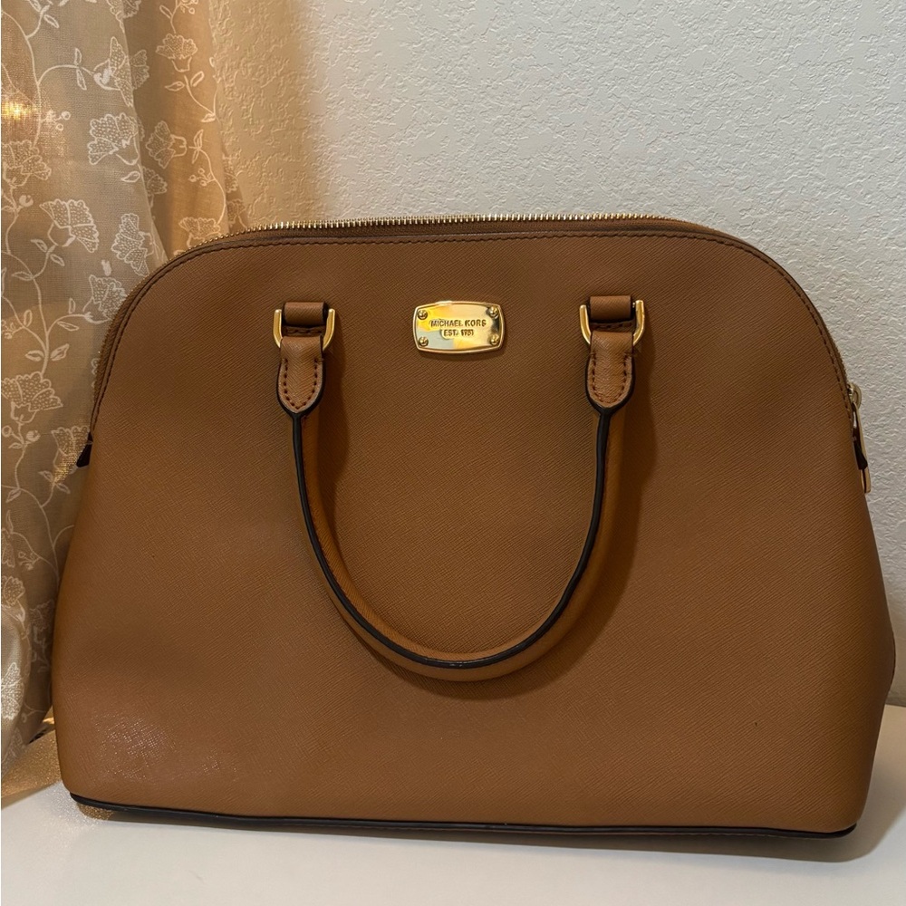 Michael Kors Brown Leather Satchel